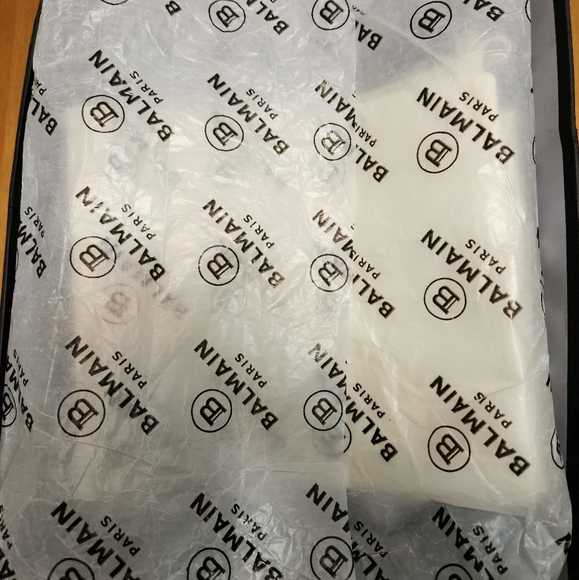 BALMAIN PARIS Unicorn Neoprene And Leather Sneakers ! COLOR : BLACK - Picture 10 of 11